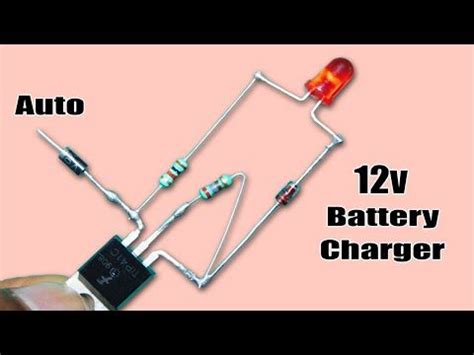 Simple 12v Battery Charging Circuit | Electronics circuit, Electronic ...