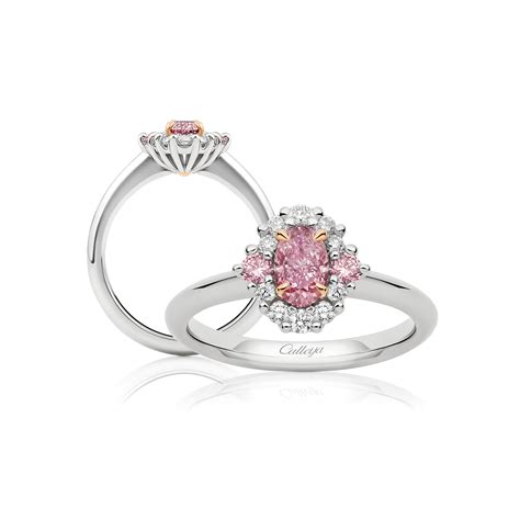 White and Argyle Pink Diamond Trilogy Ring | Engagement Rings