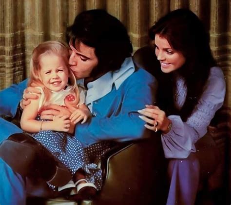 Priscilla Presley And Elvis And Daughter