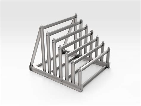 Half Sloping Vertical Steel Rack | Bend Tech Defence