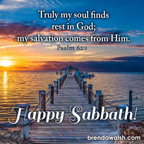 Happy Sabbath - Brenda Walsh Scripture Images