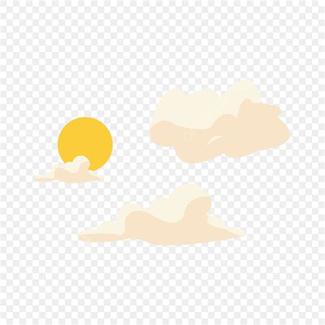 Sunlight Clouds Vector Design Images, Cartoon Clouds Sun Sunlight Three Dimensional Cloud ...