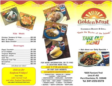 Online Menu of Golden Krust Caribbean Restaurant Restaurant, Port Charlotte, Florida, 33948 - Zmenu