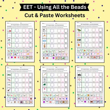 Expanding Expression Tool (EET) Beads Cut & Paste Worksheets by IDEAL Resources