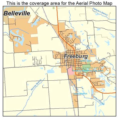 Aerial Photography Map of Freeburg, IL Illinois