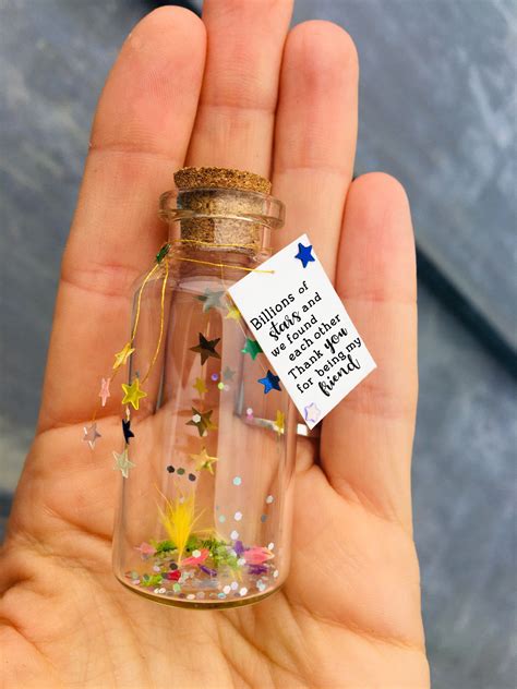 Friends are like Stars Message in a bottle, Personalized Gift for friends, Meaningful… | Diy ...