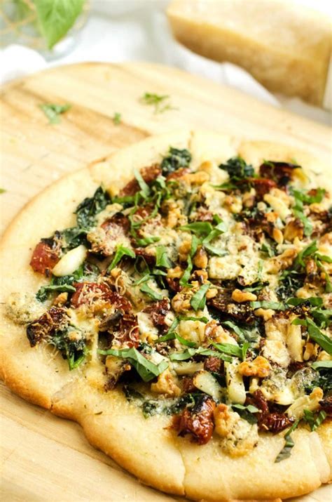 Spinach Blue Cheese Pizza - Wendy Polisi