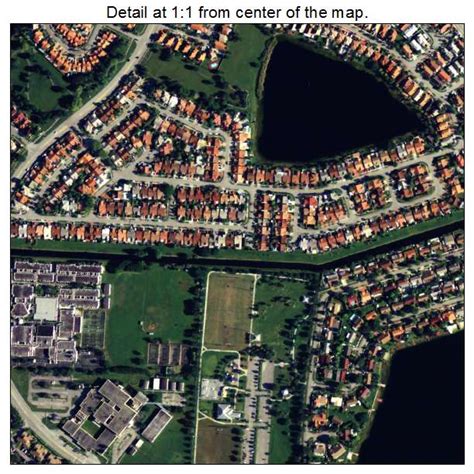 Aerial Photography Map of Kendall West, FL Florida