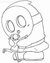 Shy Guy Mario Coloring Pages  Free Printable For Kids sketch template