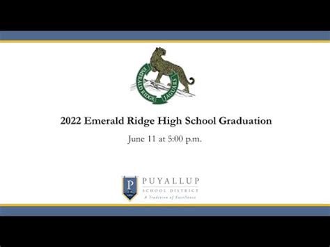 Emerald Ridge High School Graduation 2022 - YouTube