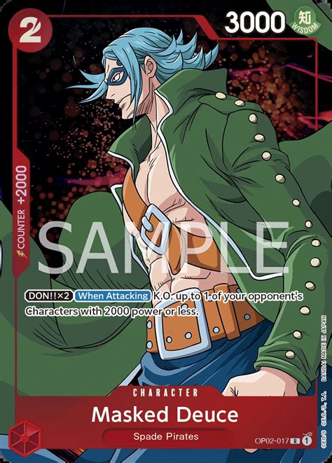 OP02-017_p1 Masked Deuce One Piece Card Game Card | OnePiece.gg