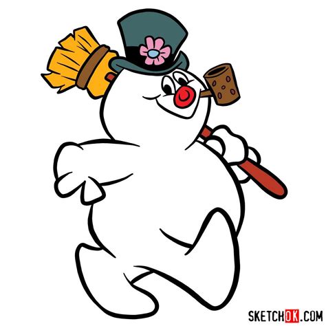 How to draw Frosty the Snowman - Step by step drawing tutorials ...