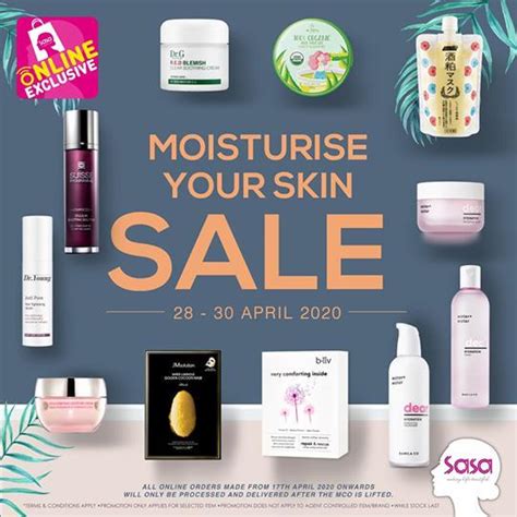 Sasa Skincare Essentials Promotion Up To 60% OFF (28 April 2020 - 30 April 2020)