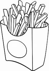 French Fries Coloring Pages  Best Coloring For Kids sketch template