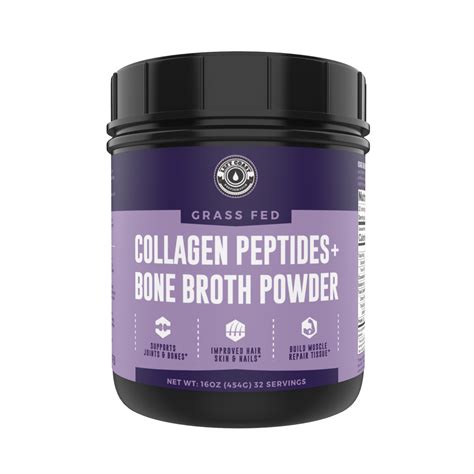 Collagen Peptides + Bone Broth Powder – 1lb – Left Coast Performance