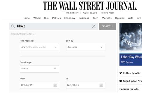 Archive - How to Read the Wall Street Journal (WSJ.com) - Research ...