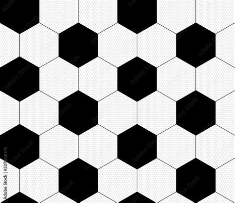 Soccer ball, black and white. Vector seamless pattern. Sport template. Texture of a football ...