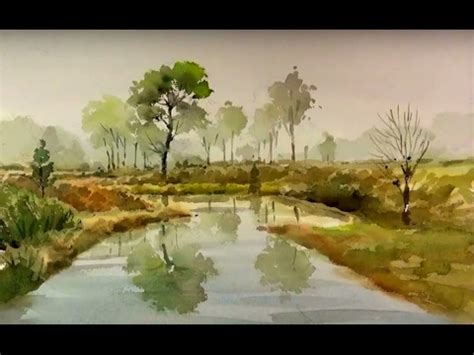 landscape easy watercolor painting - Watercolor Painting