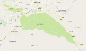 Nairobi National park map | Nairobi National Park | Kenya Safaris Tours