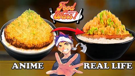 Soma's Chaliapin Steak Don from Food Wars (Shokugeki No Soma) - 食戟のソーマ - YouTube