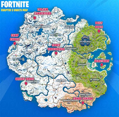 Fortnite Chapter 3 Vault locations guide - Polygon