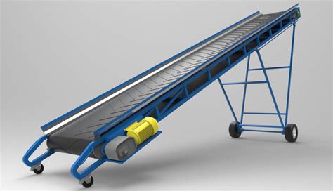 Changeable Incline Conveyor - download free 3D model by Alek. Tomic - Cad Crowd