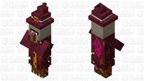 Red-Purple Witch Minecraft Mob Skin