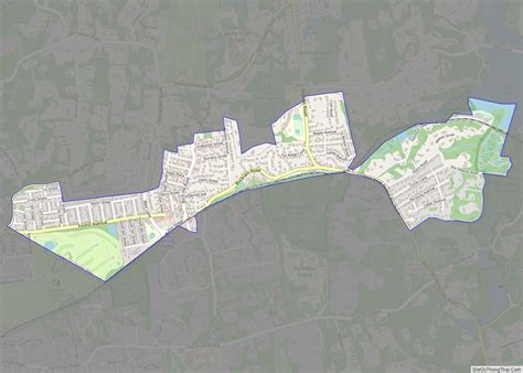 Map of Locust Valley CDP