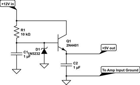 power supply - Ground Loop? Noise from 12v to 5v converter manifest in bluetooth audio source ...