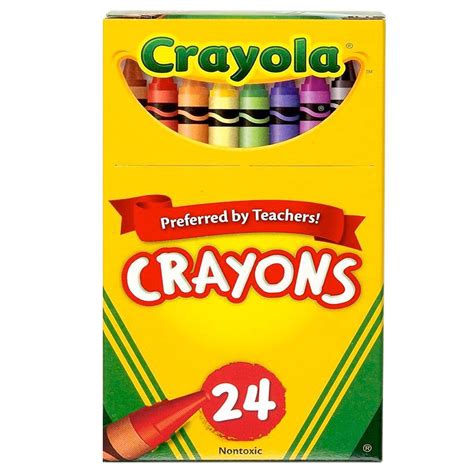 Crayola Crayons, Reg Size, 24 Colors Per Box, Set Of 12 Boxes - Walmart.com