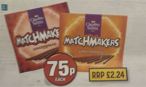 Quality Street Mint & all flavours Matchmakers for £0.75 at Poundland ...