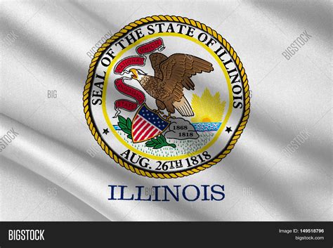 Flag Illinois State Image & Photo (Free Trial) | Bigstock