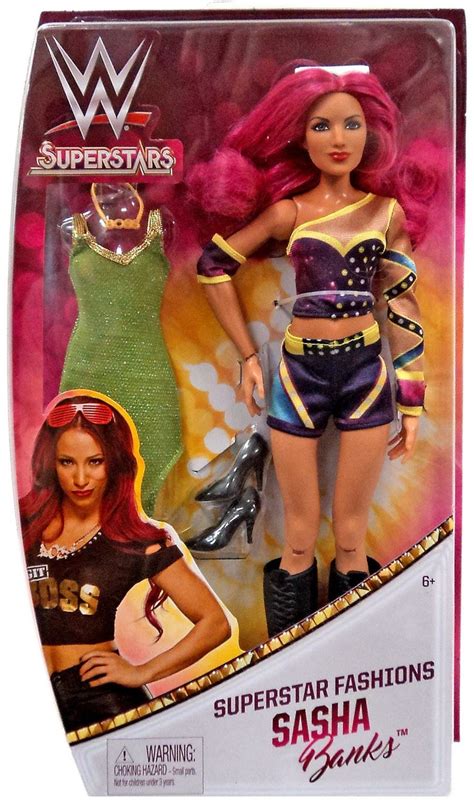 WWE Wrestling Superstars Fashions Sasha Banks 12 Doll Mattel Toys - ToyWiz