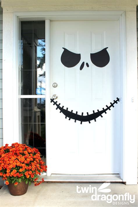 Jack Skellington Door with Free Printable » Homemade Heather