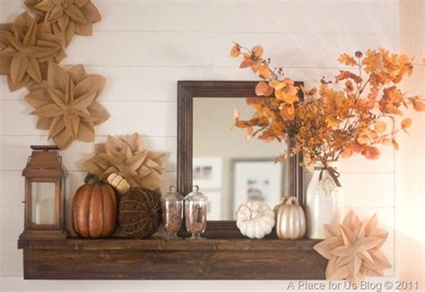 Remodelaholic | Thanksgiving Mantel Decor Ideas