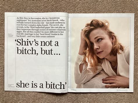 The Telegraph magazine - SARAH SNOOK Succession Interview (25 March 20 - YourCelebrityMagazines