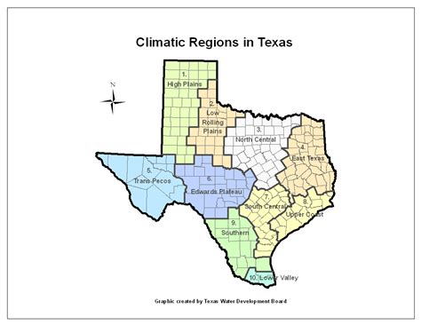 Climate Map Of Texas - Map Of Western Hemisphere