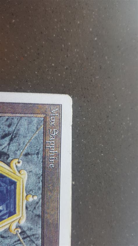 Mox Sapphire..REAL or FAKE? Please help... - Card Authentication ...