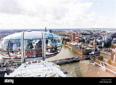 On London Eye, Houses Of Parliament from London Eye, London eye capsule ...