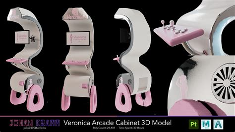 ArtStation - Veronica Arcade Cabinet 3D Model