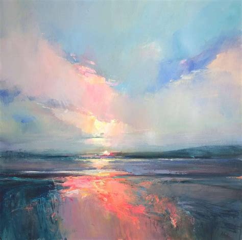 Magdalena Morey - Reaching for the Sky abstract landscape painting ...