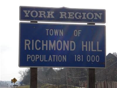 Richmond Hill - Ontario, Canada - Population Signs on Waymarking.com