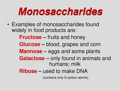 Monosaccharide Examples