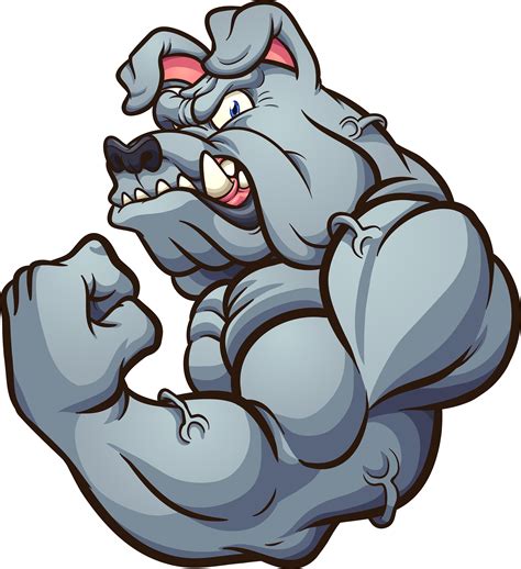 Strong Bulldog Mascot 600984 Vector Art at Vecteezy