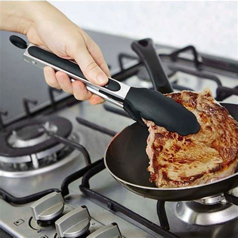 2018 New Practical Kitchen Premium Silicone Kitchen Tongs Set 9 Inch 12 ...