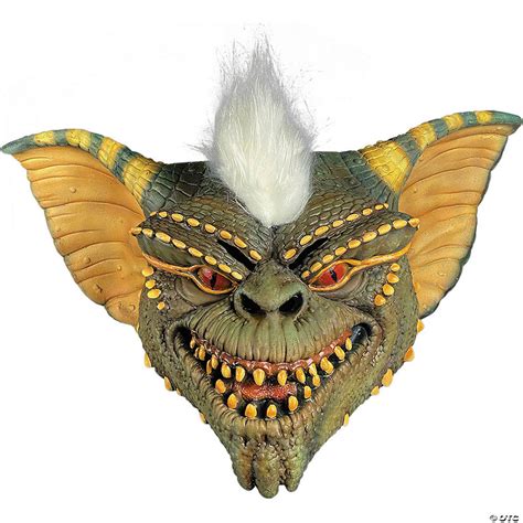 Adults Gremlins™ Stripe Overhead Latex Mask - One Size | Oriental Trading