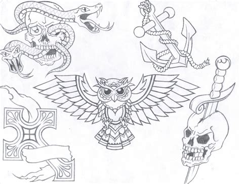 Tattoo Flash sheet 2 by DaniiCalifornia on DeviantArt