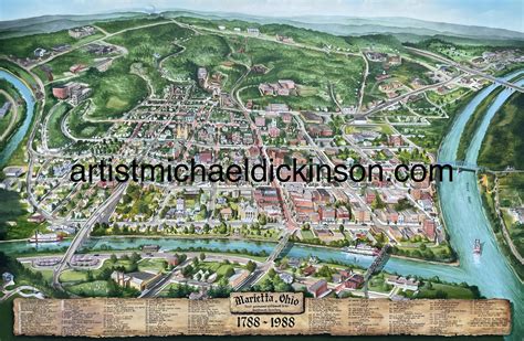 NEW: Map of Marietta, Ohio (1788 – 1988) | Michael Dickinson