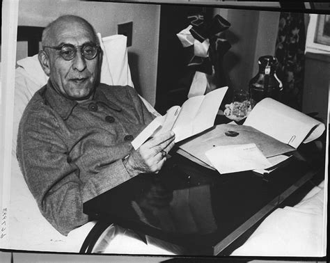 Prime Minister Mohammad Mossadegh of Iran in hospital bed in New York City | Harry S. Truman