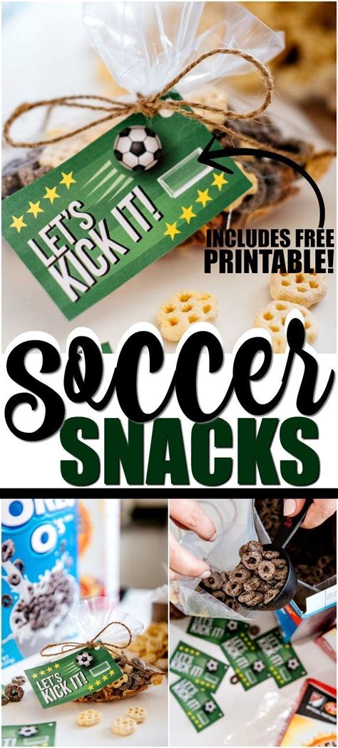 Celebrate a great game day with this fun snack idea plus cute soccer ...